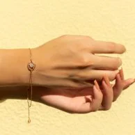 Peaceful Bracelet Gold-Vermeil by FLUORITE