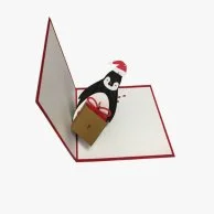 Penguin 3D Card by Abra Cards