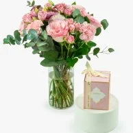 Perfect Pink Flowers & Candle Bundle