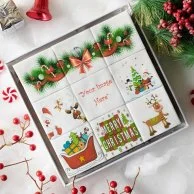 Personalised Christmas Brownies by Cake Social