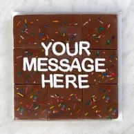 Personalised Funfetti Brownie by Joi Gifts