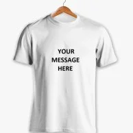 Personalised Mens White T-shirt - Multiple Colours 