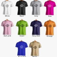 Personalised Mens White T-shirt - Multiple Colours 