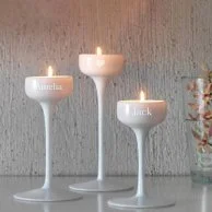 Personalized Candle Holders Set