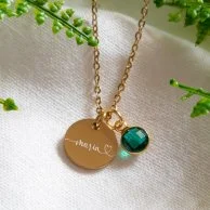 Personalised Name Engraved Calligraphy Necklace