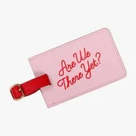 Pink and Red Luggage Tag by Yes Studio