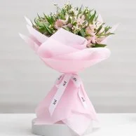 Pink Alstroemeria Hand Bouquet