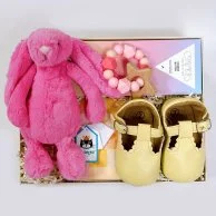Pink Baby Gift Hamper by Inna Carton