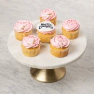 Pink Birthday Cupcakes by Cake Social