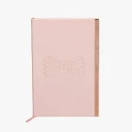 Pink Bow A5 Soft Touch Notebook by Ted Baker