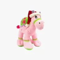 Pink Christmas Camel With Santa Hat And Merry Christmas Bandada 18Cm By Fay Lawson