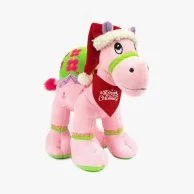 Pink Christmas Camel With Santa Hat And Merry Christmas Bandada 18Cm By Fay Lawson