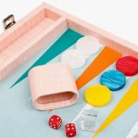 Pink Crocodile Large Backgammon By VIDO Backgammon