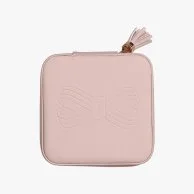Pink & Grey Zipped Jewellery Case by Ted Baker