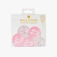Pink Latex Assorted Balloons 5pc Pack by Talking Tables