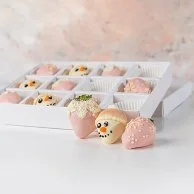 Pink & White Christmas Strawberries by NJD