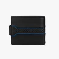 Police Poise Leather Wallet with Logo for Men