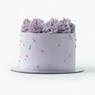 Purple Funfetti Cake by Cake Social