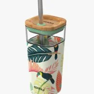 Quokka Glass Straw Tumbler With Silicone Cover Liquid Cube 540 ml Toucans
