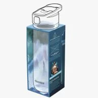زجاجة مياه تريتان مع غطاء محكم الاغلاق حجم 720 مل تصميم استوائي 