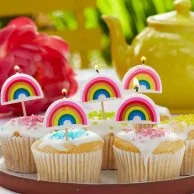 Rainbow Candles 5pc Pack by Talking Tables