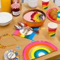 Rainbow Happy Birthday Foil Scatter by Talking Tables