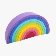 Rainbow Silicone Stackable Kids Toy By Amini