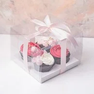 Red & Pink Cupcakes Set of 4 by NJD