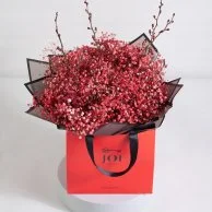 Red Gypsophila Flower Bag & Salted Pecan by Hanovarian Bundle