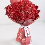 Red Gypsophilia Hand Bouquet & Brand Mix by Hanovarian Bundle