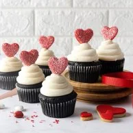 Red Heart Cupcakes By Cake Social