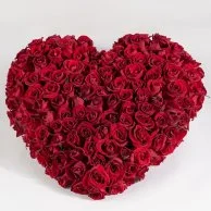 Red Heart Flower Arrangement