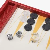 لعبة الطاولة وسط حمراء من فيدو باكجامون