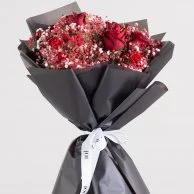 Red Romance Bouquet & Premium Truffles by Bakery & Company Bundle