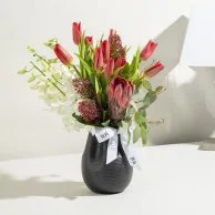 Red Tulips Flower Arrangement