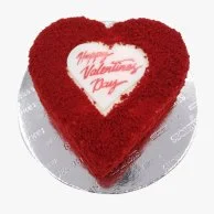 Red Velvet Valentine Heart Shaped Cake  by Secrets