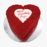 Red Velvet Valentine Heart Shaped Cake  by Secrets