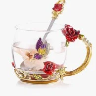 Rose and Butterfly Cup Set by De’longhi