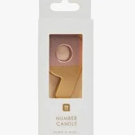 Rose Gold Dipped Number Candle - 9 by Talking Tables