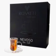 Rovatti Double Glass Tea Cup UAE Gold 100 ml