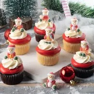Santa Christmas Cupcakes by Cake Social