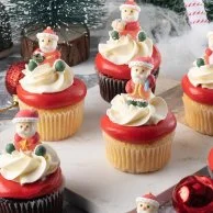 Santa Christmas Cupcakes by Cake Social