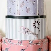 Set/3 Round Animal Cake Tins By Yvonne Ellen