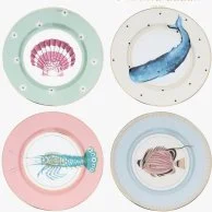 مجموعة من 4 أطباق جانبية بتصميم تحت البحر (4x20 سم) من إيفون إلين