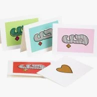 Set of 10 Hubb Greeting Cards with Envelopes By Silsal