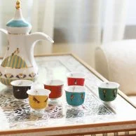 Set of 2 Sarb Arabic Coffee Cups - Falcon By Silsal