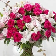 Shades of Pink Rose Flower Arrangement