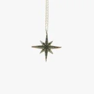 Shiny Black Star Necklace