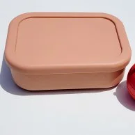 Silicone Bento Box Peach by Ark Children