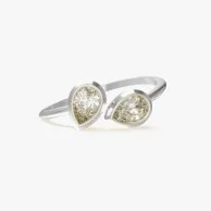 Silver Drops Ring by Fluorite